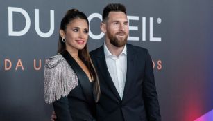 Antonella junto a Messi 