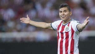 Orbelín durante su paso con las Chivas Rayadas de Guadalajara