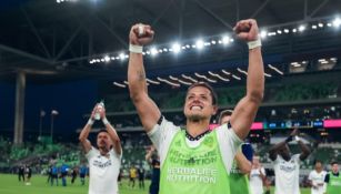 Chicharito celebró el triunfo de las Chivas