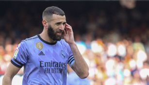 Karim Benzema en un partido con el Real Madrid