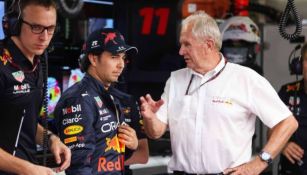 'Checo' Pérez y Helmut Marko 