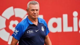 Javier Aguirre durante un entrenamiento del Mallorca