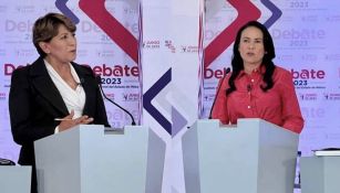 Las candidatas al EDOMEX durante el primer debate