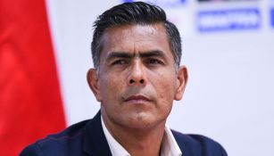 Oswaldo Sánchez en una rueda de prensa