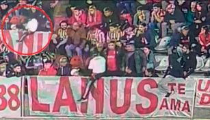 Hincha es agredido durante el Estudiantes y Bragantino de la Sudamericana 