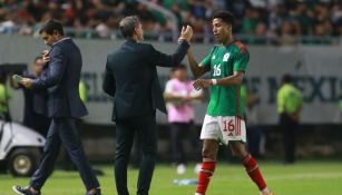 Ozziel Herrera y Diego Cocca con Selección Mexicana