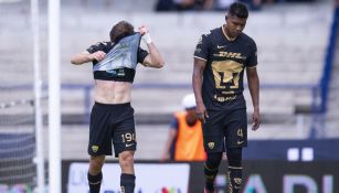 Cuba Sánchez en un partido de Pumas