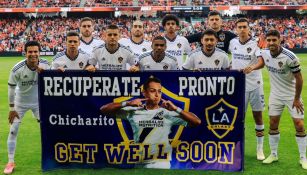 LA Galaxy dedica partido a 'Chicharito' Hernández y le desean pronta recuperación