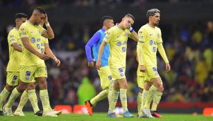 Jugadores de América en la Semifinal ante Chivas