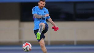 Messi en su estadía en China para el partido contra Australia