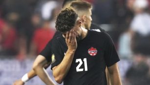 Canadá empatando contra Guadalupe en Copa Oro