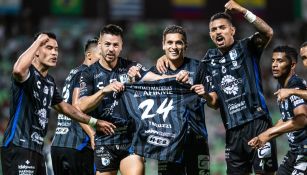 Federico Lértora festejando su gol contra el Santos Laguna