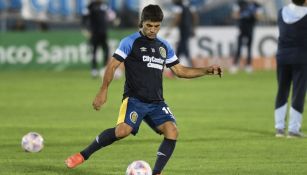 Malcorra durante un entrenamiento con Rosario