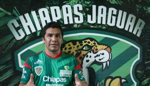 Cabañas en su visita con los Jaguares de Chiapas 