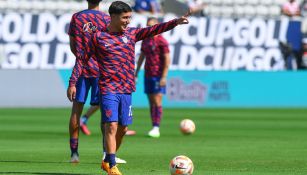 Alejandro Zendejas entrenando con los Estados Unidos 