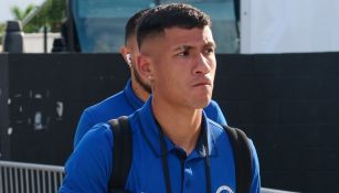 Uriel Antuna llegando al encuentro ante el Inter Miami