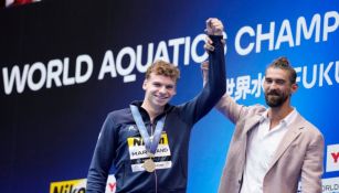 Fukuoka 2023: Leon Marchand 'borra' a Michael Phelps de los libros de récords