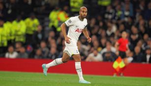 Moura jugando con el Tottenham