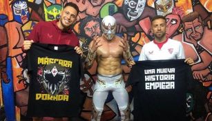 Papu Gómez y Lucas Ocampos fueron a la función de CMLL