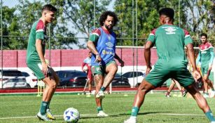 Marcelo entrenando con el Fluminense 