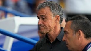 Luis Enrique en su debut con PSG