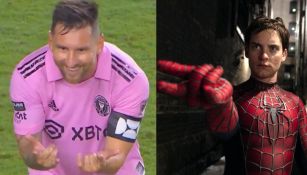 ¡Fan de Marvel! Messi vuelve a festejar como superhéroe; ahora imitó a Spiderman 