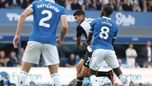 Raul Jiménez durante su debut con el Fulham