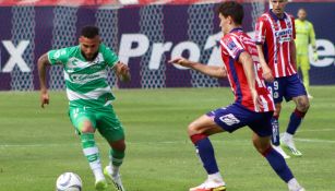 Santos ante San Luis en partido de preparación