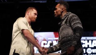 Canelo y Jermell en el primer cara a cara antes de la pelea