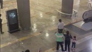 Inundaciones en el Aeropuerto Internacional de la Ciudad de México 
