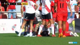 Jugadora de River Plate se convulsionó en pleno partido ante América de Cali