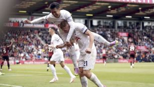 Tottenham celebra la victoria ante el Bournemouth