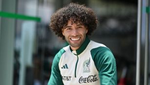 César Huerta en entrenamiento con la Selección Mexicana