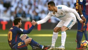 Lio Messi y Cristiano Ronaldo en un Real Madrid vs Barcelona