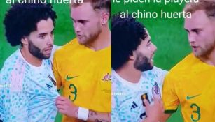 Jugador de Australia pidió playera a Chino Huerta tras juego contra México
