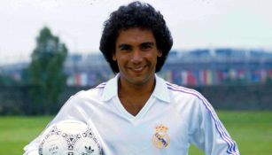 Hugo Sánchez como jugador del Real Madrid