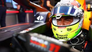 Checo Pérez abandonó la carrera en Japón