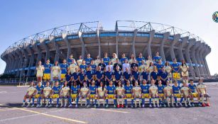 América se tomó la foto oficial del Apertura 2023 con su equipo varonil y femenil 