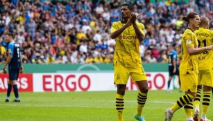 Sébastien Haller jugando con el Dortmund 