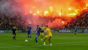 Con 10 hombres, Borussia Dortmund venció al Hoffenheim y es líder de la Bundesliga