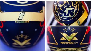 Casco de Max Verstappen para el GP de Catar 