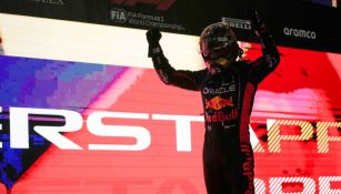 Max celebra el triunfo en Qatar