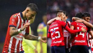 'Chicote' Calderón felicita a sus compañeros de Chivas tras goleada en el Clásico Tapatío