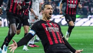 Zlatan jugando con el AC Milan 