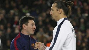 Messi y Zlatan en el Barcelona