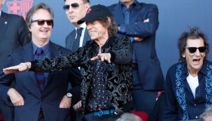 Mick Jagger, cantante de los Rolling Stones, presente en el Barcelona vs Real Madrid