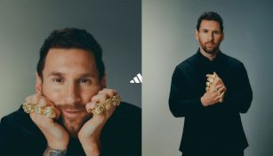 Messi y sus anillos por sus ocho Balones de Oro