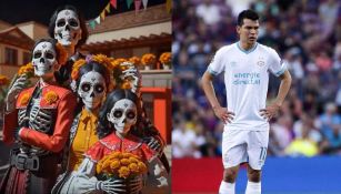 Chucky Lozano celebra el Día de Muertos con publicación en redes