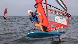 ¡Llegó la 40! Mariana Aguilar se lleva el oro en la prueba IQFoil de Vela en los Panamericanos