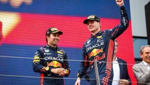 Verstappen y 'Checo' enfrentan a AlphaTauri en carrera de aerodeslizadores